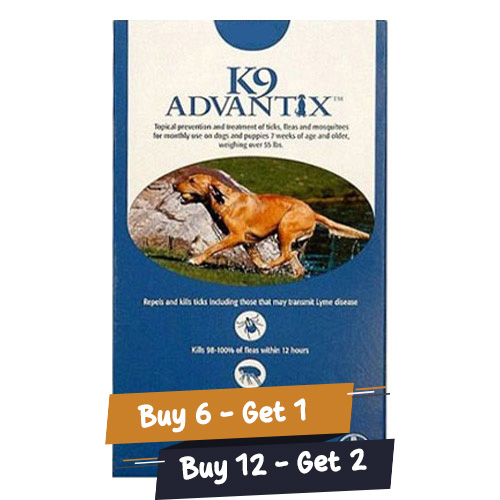 Buy K9 Advantix Extra Large Dogs Over 55 Lbs (Blue) Free Shipping