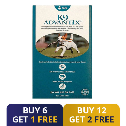 Buy K9 Advantix Medium Dogs 11 20 Lbs Aqua Free Shipping