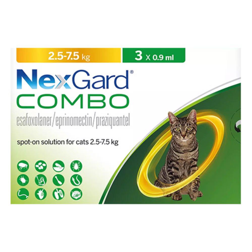 Buy Nexgard Combo For Cats 5.5lbs - 16.5lbs - Free Shipping