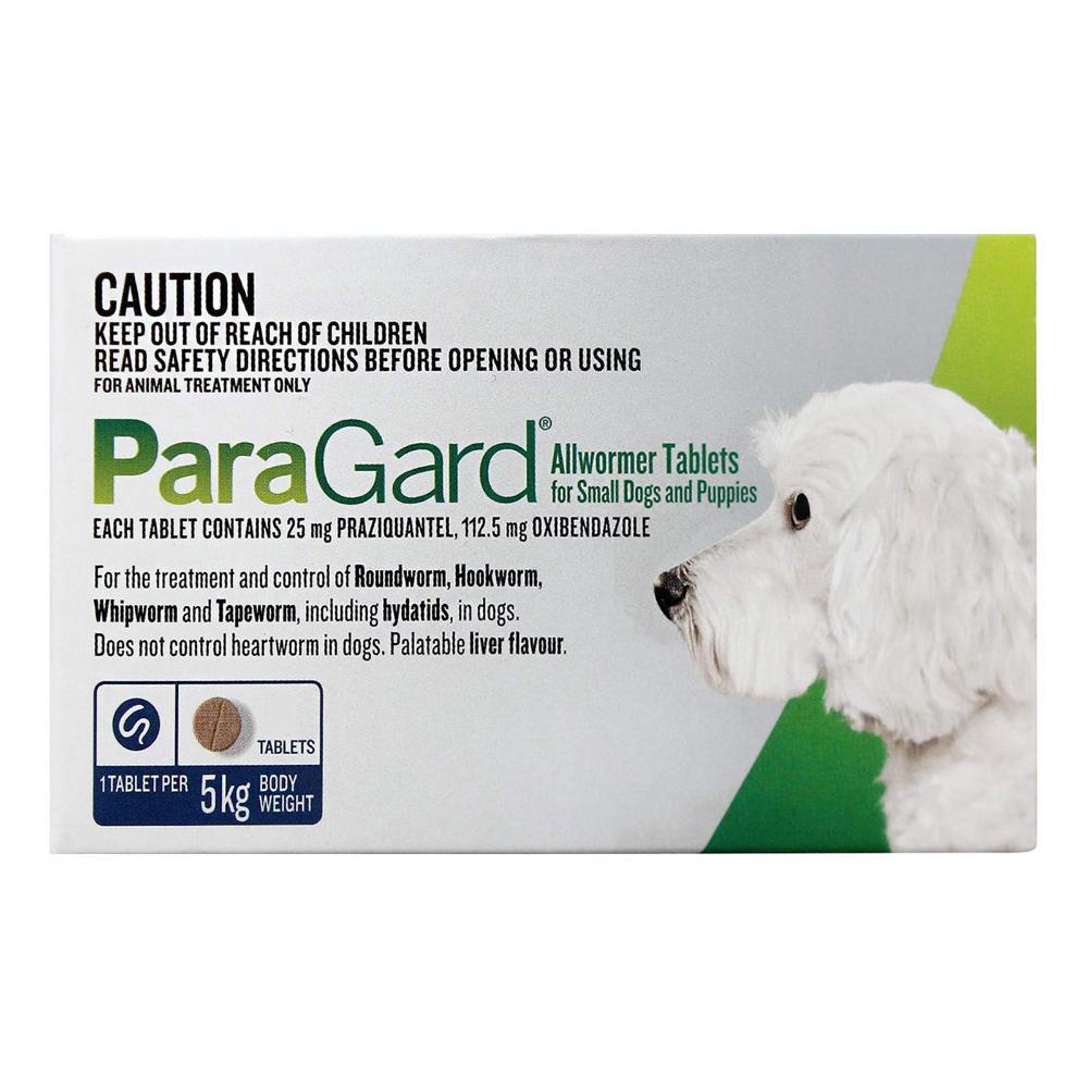 Buy Paragard Allwormer For Small Dogs 11 Lbs 5kg Blue Free