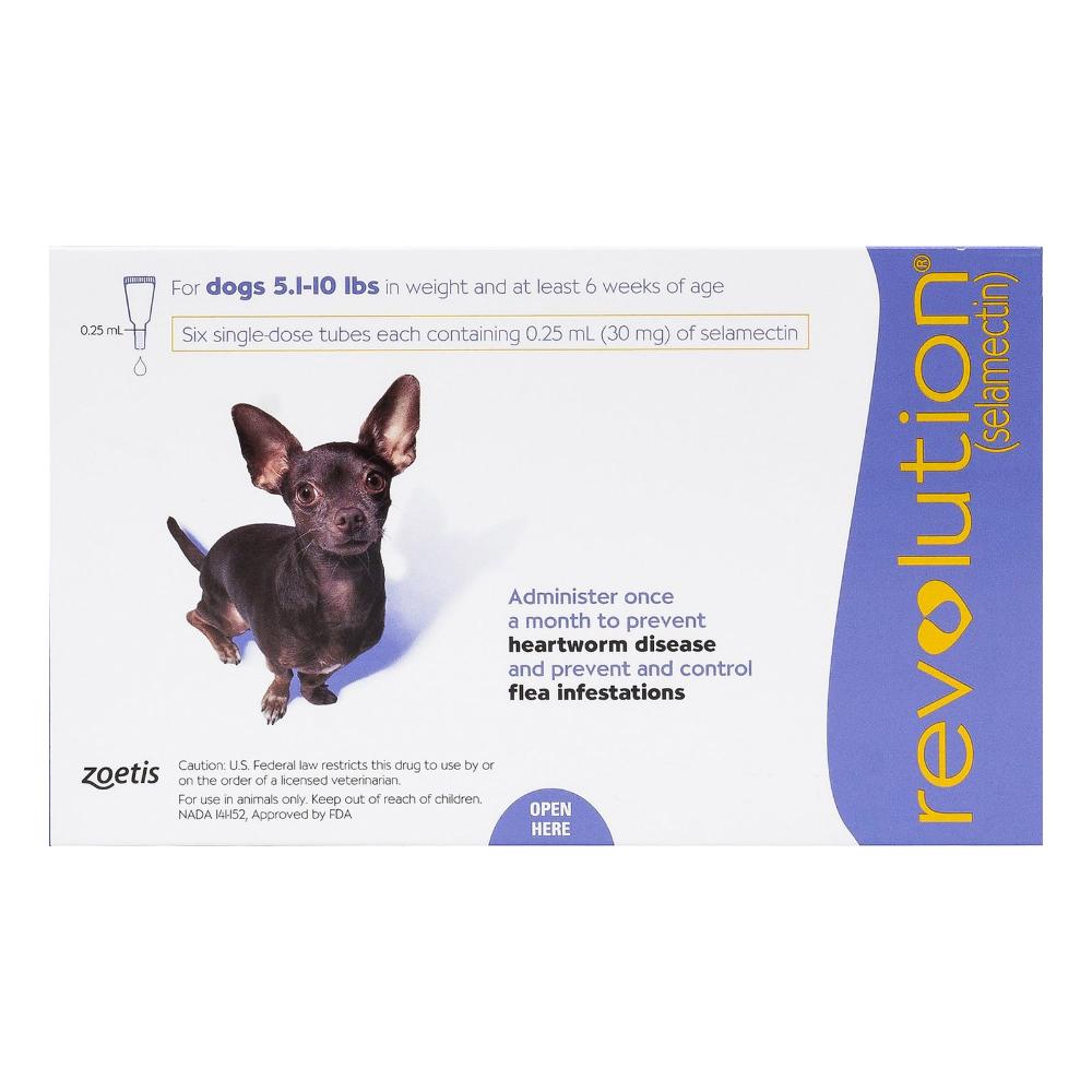 Revolution for dogs hot sale under 5 lbs