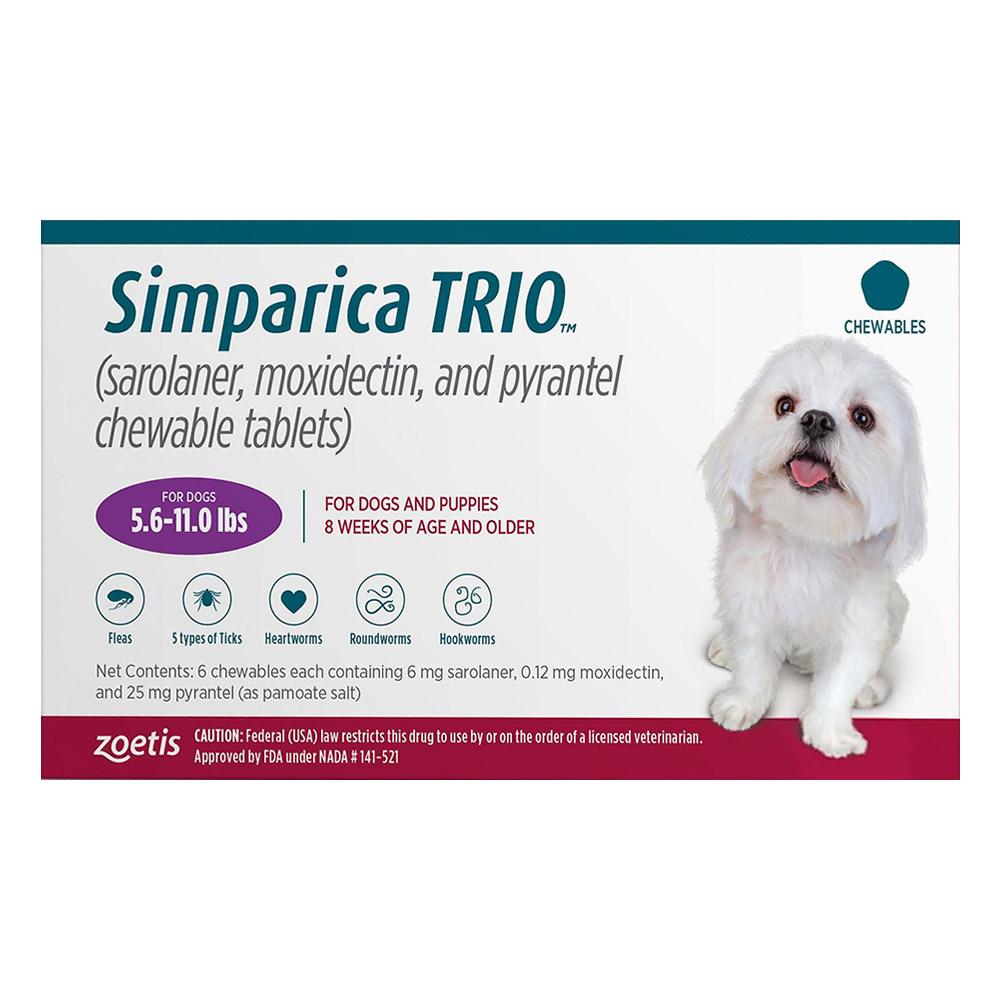 Buy Simparica For 5.6-11 Lbs (Purple) - Free Shipping