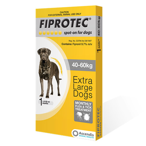 

Fiprotec Spot -On For Dogs Xl 88 - 176lbs (Yellow) 1 Pipette