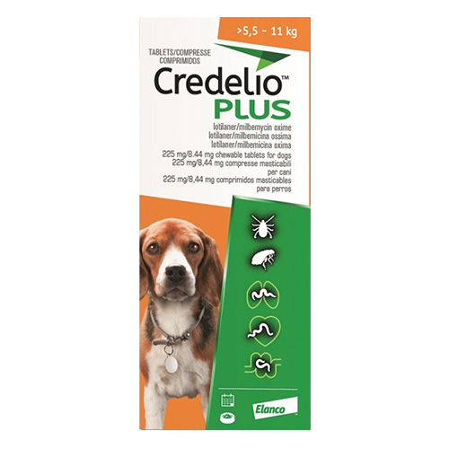 

Credelio Plus For Medium Dog 5.5-11kg Orange 3 Chews