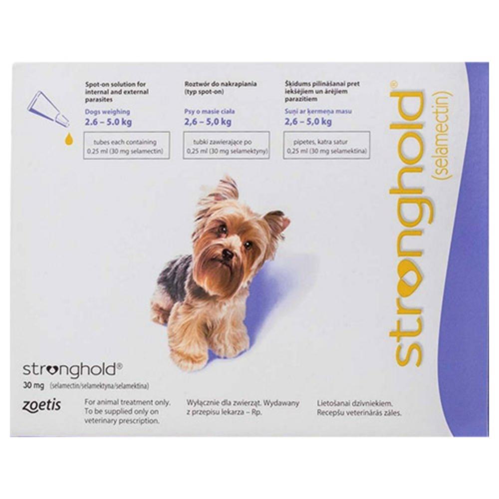 

Stronghold Dogs 2.6-5.0 Kg 30 Mg (Violet) 3 Pipette