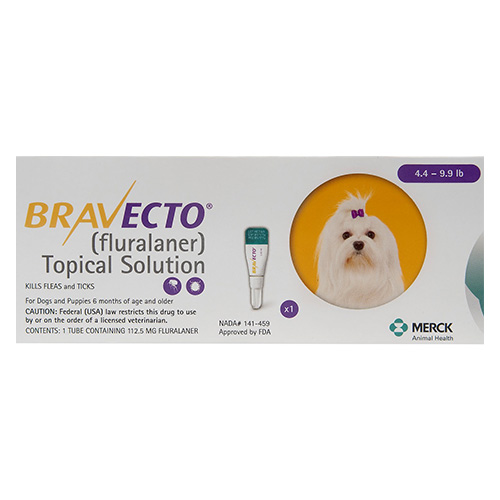 

Bravecto Topical For X-Small Dogs 4.4 - 9.9 Lbs Yellow 3 Doses